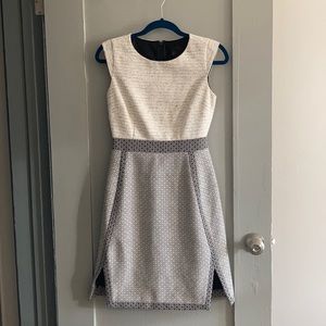J.Crew Petite mixed-tweed sleeveless sheath dress